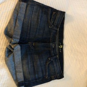 7 for all mankind denim shorts
